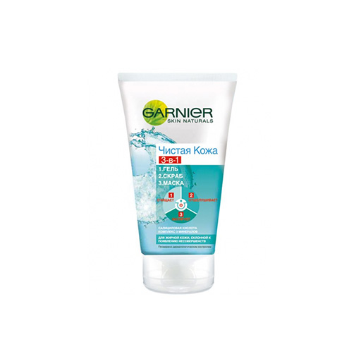 SKIN NATURALS 3В1 ГЕЛЬ СКРАБ МАСКА