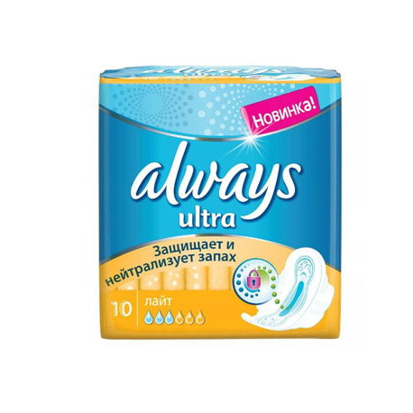 ALWAYS ULTRA женские прокладки LIGHT QUATRO №40