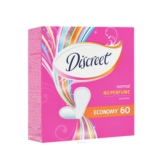 DISCREET ЖЕНС ПРОКЛАДКИ NORMAL NO PERFUME №60