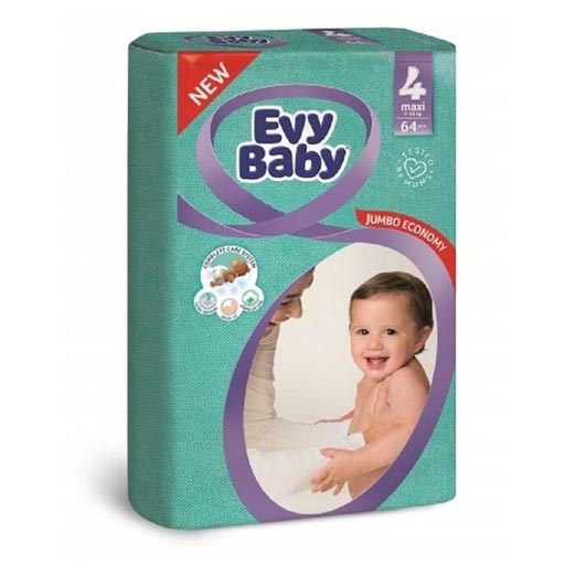 ПОДГУЗНИКИ EVY BABY GIANT ECONOMY Р-4 7-18КГ  