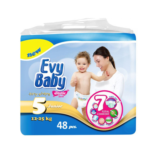 ПОДГУЗНИКИ EVY BABY JUMBO JUNIOR 5 11-25 КГ №48
