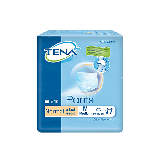 ПОДГУЗНИКИ ДЛЯ ВЗРОСЛЫХ TENA PANTS MEDIUM M 80-110СМ №10
