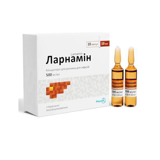 ЛАРНАМИН 500МГ/МЛ АМП №10